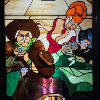 El Rancho Hotel - Cool stained glass in the bar area. - Hotels Near Me - Gallup, New Mexico