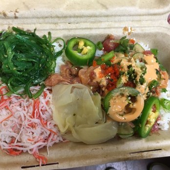 Hoki Poki - Large to go poke bowl. The crab just looks so unappetizing. - Poke Near Me - Richardson, Texas