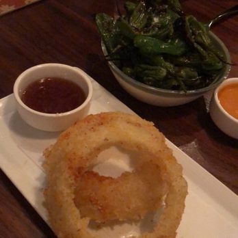 Uchi Dallas - Tempura onion and Shishito peppers - Japanese Near Me - Dallas, Texas