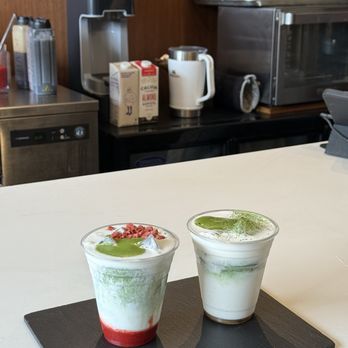 Immersion Coffee - Iced strawberry matcha and matcha cream on top - Coffee & Tea Near Me - San Diego, California Immersion Coffee - Iced strawberry matcha and matcha cream on top - Coffee & Tea Near Me - San Diego, California