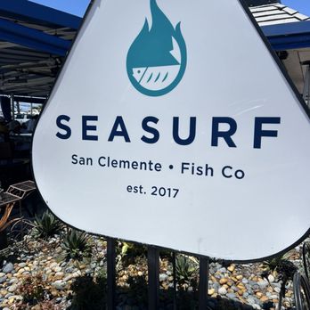 Seasurf Fish - The sign out front - Seafood Near Me - San Clemente, California