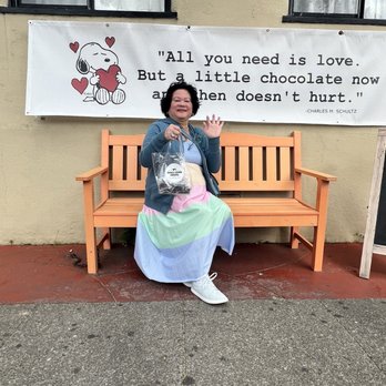 Small Town Sweets - My mom's collection of chocolates from our trip. She adores their dark chocolate orange peels - Candy Stores Near Me - Half Moon Bay, California