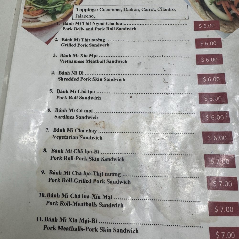 Menu Menu