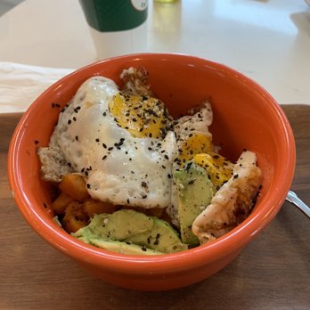 Austin Tea Xchange Cafe - Sweet Potato Hash Bowl! Fried egg, avocado, sweet potato. - Cafes Near Me - Austin, Texas Austin Tea Xchange Cafe - Sweet Potato Hash Bowl! Fried egg, avocado, sweet potato. - Cafes Near Me - Austin, Texas