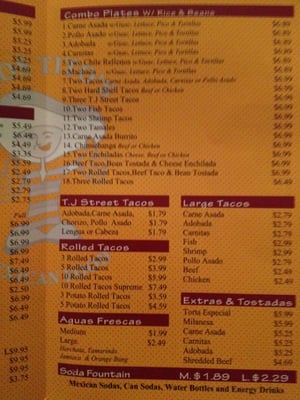 Menu photo 8 Los Tito's Mexican Food La Mesa, CA