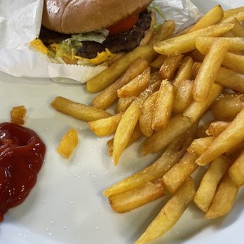 Someburger - Burger all in but no mustard Fries were great - Burgers Near Me - Houston, Texas Someburger - Burger all in but no mustard Fries were great - Burgers Near Me - Houston, Texas