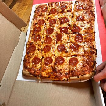 Silver Lake Pizza - a pepperoni pizza in a box - Pizza Near Me - Providence, Rhode Island Silver Lake Pizza - a pepperoni pizza in a box - Pizza Near Me - Providence, Rhode Island