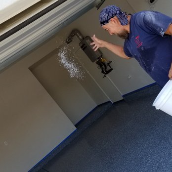 The Epoxy Garage Guy - Bob making it Rain in My Garage! - Flooring Near Me The Epoxy Garage Guy - Bob making it Rain in My Garage! - Flooring Near Me