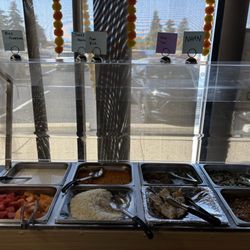 Swagat Indian Cuisine - Buffet selection vegetarian and meat options.