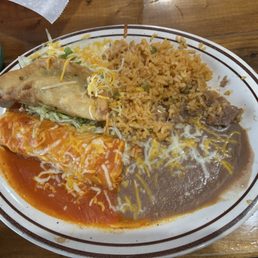 Chicken enchilada and Chicken taco combo Chicken enchilada and Chicken taco combo