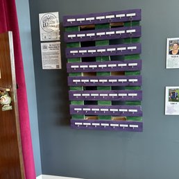 Wall of "Literacy League" monthly donors