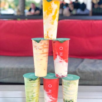 OMOMO Tea Shoppe - Mango tornado, camo Thai, strawberry tornado, omomo matcha, & Oreo brûlée green milk tea - Coffee & Tea Near Me - Irvine, California OMOMO Tea Shoppe - Mango tornado, camo Thai, strawberry tornado, omomo matcha, & Oreo brûlée green milk tea - Coffee & Tea Near Me - Irvine, California