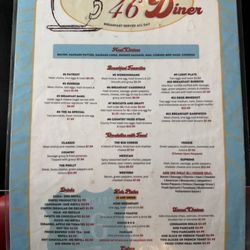 Crossroads 46 Diner - Menu