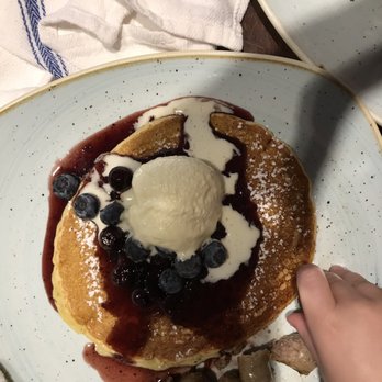 Grace & Grit - Blueberry Pancake with White Chocolate Whip - Southern Near Me - Mount Pleasant, South Carolina Grace & Grit - Blueberry Pancake with White Chocolate Whip - Southern Near Me - Mount Pleasant, South Carolina