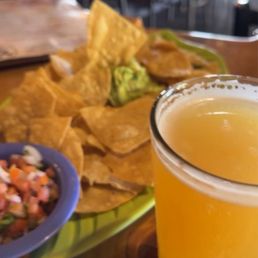 Guacamole and chips ( IPA ) Guacamole and chips ( IPA )