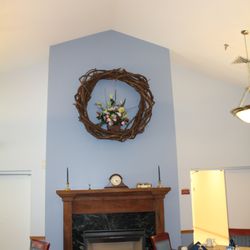 Hidden Springs Senior Living - Daryl made this wreath from grape vine found on the property.