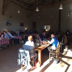 Le Maine Meunier - Large group from all over 100s of km away enjoying great food, drink, and company.
