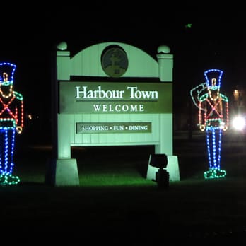 Harbour Town - Welcome sign decorated for the holidays. - Shopping Centers Near Me - Hilton Head Island, South Carolina Harbour Town - Welcome sign decorated for the holidays. - Shopping Centers Near Me - Hilton Head Island, South Carolina