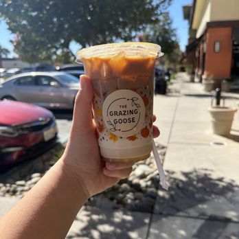 The Grazing Goose - Banana bread latte w/ whole milk - Caterers Near Me - Rocklin, California The Grazing Goose - Banana bread latte w/ whole milk - Caterers Near Me - Rocklin, California