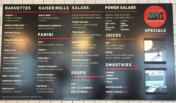 Menu photo 4 Addy's Sandwich Bar Portland, OR Menu photo 4 Addy's Sandwich Bar Portland, OR