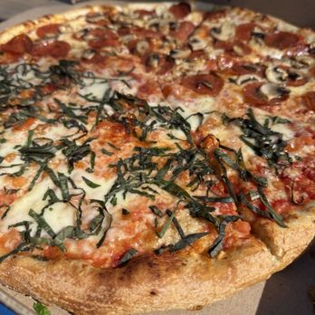 Home Slice Pizza - #1 Margherita - Medium #5 Pepperoni & Mushroom - Medium - Pizza Near Me - Austin, Texas