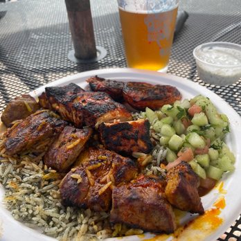 Marketplace Grille - Salmon & lamb spicy :) - Mediterranean Near Me - San Diego, California Marketplace Grille - Salmon & lamb spicy :) - Mediterranean Near Me - San Diego, California