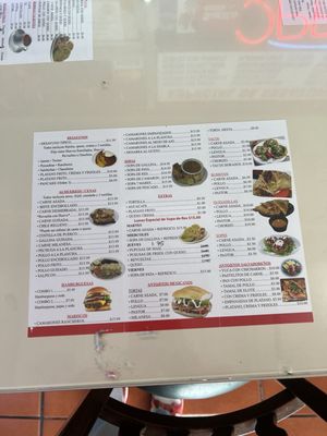 Menu photo 3 El Corredor Los Angeles, CA