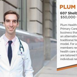 Plum Health - We recently won the Motor City Match, which will help us grow our business in Detroit.