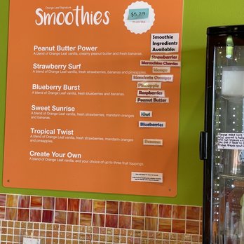 Orange Leaf Frozen Yogurt - the menu - Ice Cream & Frozen Yogurt Near Me - Mason City, Iowa