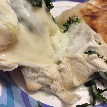The Pizza Parlor - The inside of the spinach roll was full of raw dough. - Pizza Near Me - Staten Island, New York