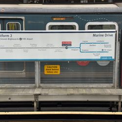Marine Drive Station - Platform map~ (January 2026)