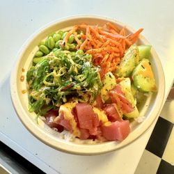 The Icehouse - Poké bowl - ahi tuna, veggies, house poké and spicy mayo sauces.