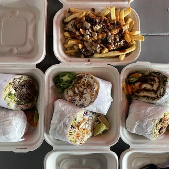 Chops - Got a mix of burritos and the fries - Asian Fusion Near Me - Lynnwood, Washington