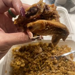 Fried wings & shrimp fried rice Fried wings & shrimp fried rice