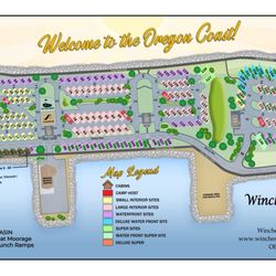 Winchester Bay RV Resort - Campground map