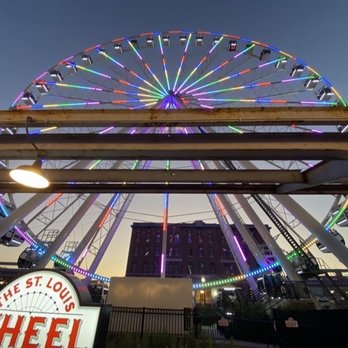The St. Louis Wheel - The Wheel in all it's evening glory. - Amusement Parks Near Me - Saint Louis, Missouri