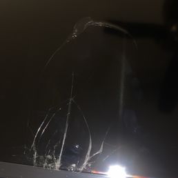 A picture of the broken area of the TV A picture of the broken area of the TV
