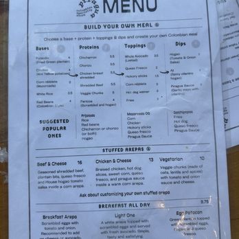 Piragua - menu - Coffee & Tea Near Me - Toronto, Ontario