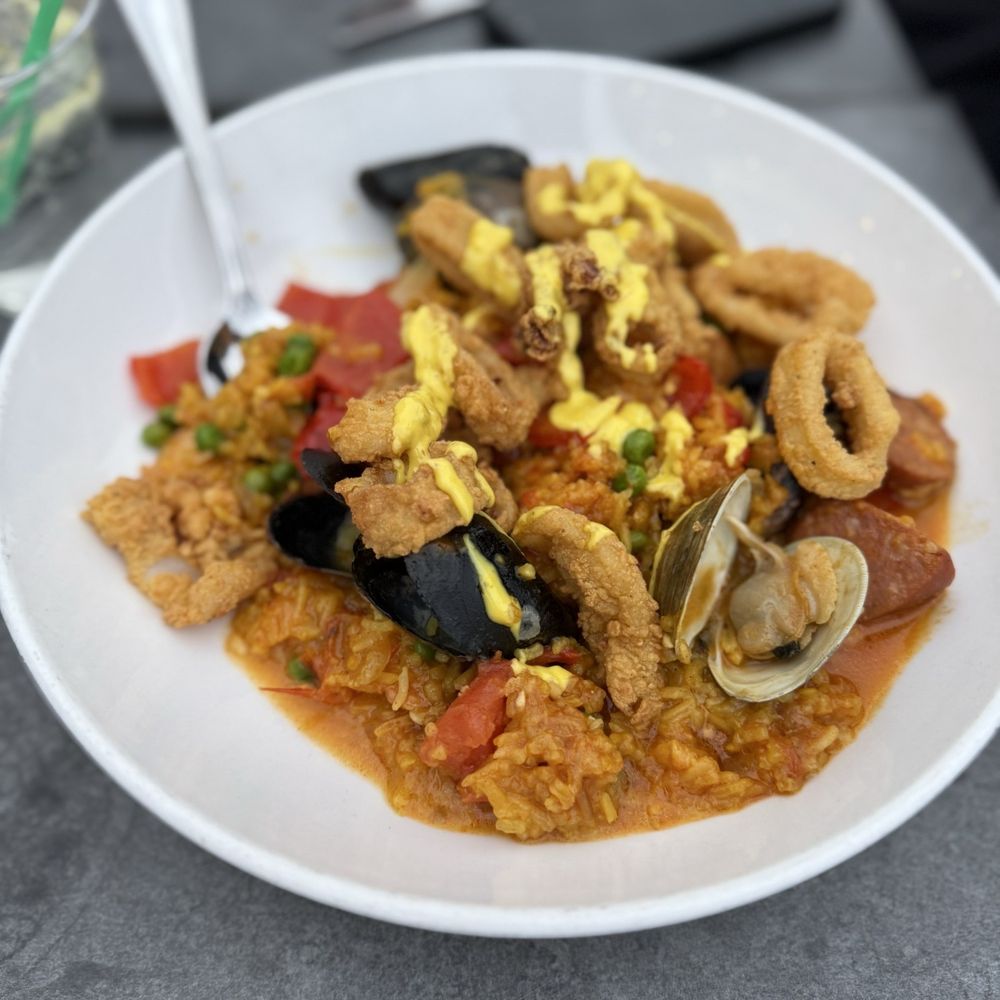 Finz Seafood & Grill - FINZ SEAFOOD PAELLA - Seafood Near Me - Salem, Massachusetts Finz Seafood & Grill - FINZ SEAFOOD PAELLA - Seafood Near Me - Salem, Massachusetts