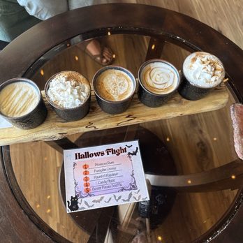 Column 15 - Halloween Latte Flight - Coffee & Tea Near Me - Williamsburg, Virginia