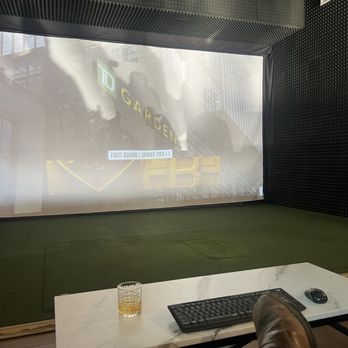 Sandbaggers Golf Bar - One of the screens. - Cocktail Bars Near Me - Hamburg, New York Sandbaggers Golf Bar - One of the screens. - Cocktail Bars Near Me - Hamburg, New York