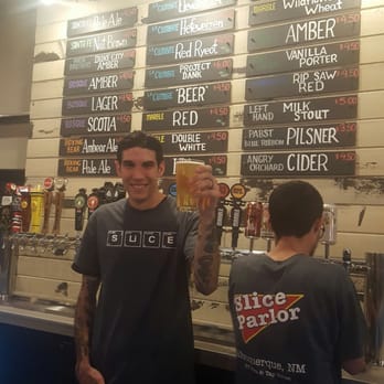 Slice Parlor - Bartenders hard at work; yay new Slice Parlor opening! - Pizza Near Me - Albuquerque, New Mexico
