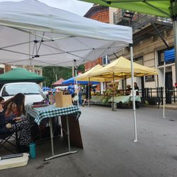 Oneonta Farmers Market - Fruits, vegetables, maple syrup, trout, mushrooms, drop off for food waste, love music... it's all here!