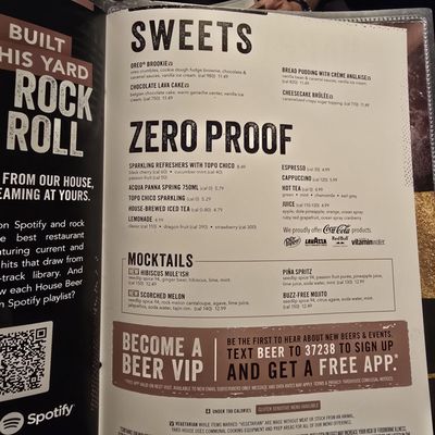 Menu photo 1 Yard House Honolulu, HI