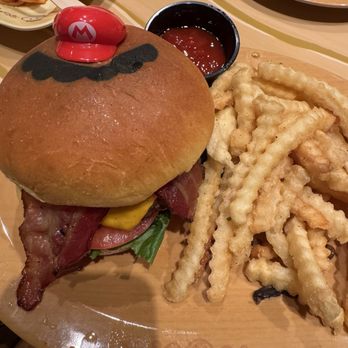 Toadstool Cafe - Mario burger - Cafes Near Me - Universal City, California Toadstool Cafe - Mario burger - Cafes Near Me - Universal City, California