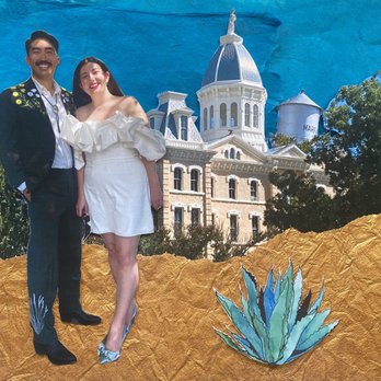 The Lincoln Marfa - The courthouse is just across the street from The Lincoln and attracts wedding couples. - Hotels Near Me - Marfa, Texas