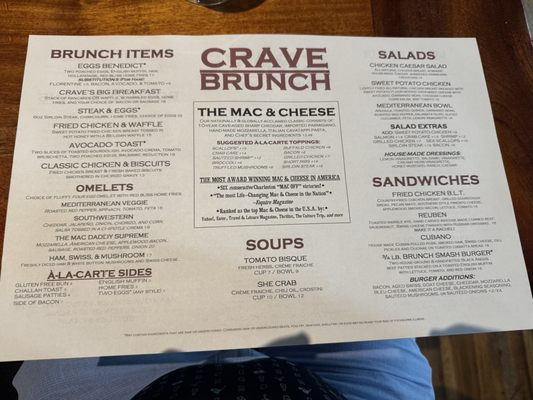 Menu photo 7 Crave Kitchen & Cocktails Mount Pleasant, SC