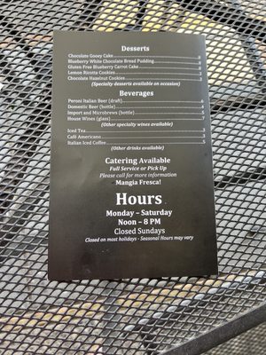Menu photo 7 Paisano's Italian Kitchen Rogue River, OR