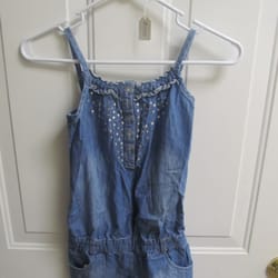His Hands Clothing Closet Limited - Cute lil denim romper
