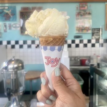 Toy Boat By Jane - Single Scoop of Lychee on a Sugar Cone - Ice Cream & Frozen Yogurt Near Me - San Francisco, California Toy Boat By Jane - Single Scoop of Lychee on a Sugar Cone - Ice Cream & Frozen Yogurt Near Me - San Francisco, California